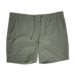 Goodfellow Shorts Mens Size XL Solid All Green Pull On Comfort Active Pockets